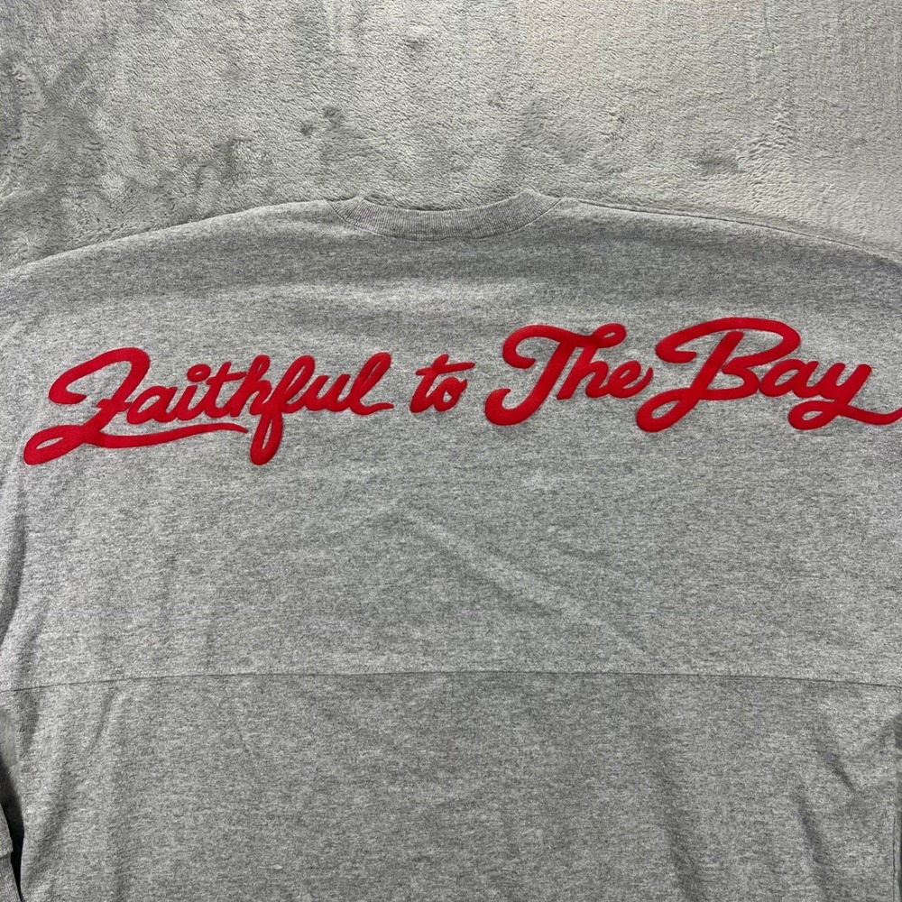 SAN FRANCISCO 49ERS FANATICS Spirit‎ Jersey Medium Gray Faithful To Bay NFL